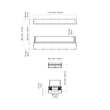 Flex 42IL Island Fireplace