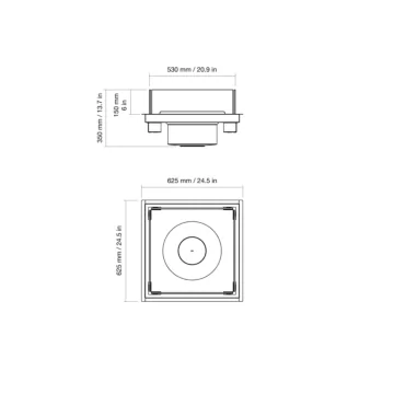 Square 22 Fire Pit Kit