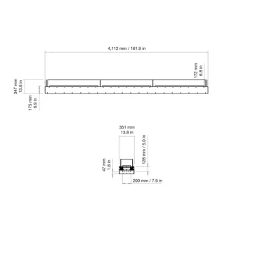 Flex 158BN Bench Fireplace
