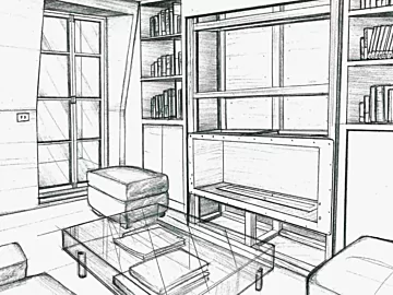 Fireplace project sketch