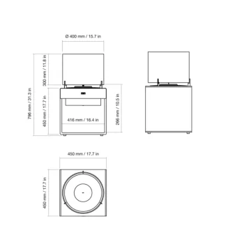 Pop 8L Designer Fireplace