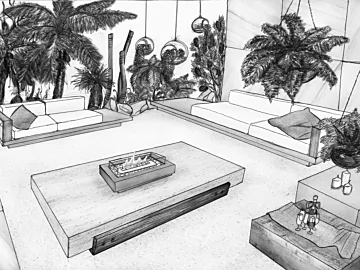 Fireplace project sketch