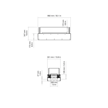Flex 32BN Bench Fireplace