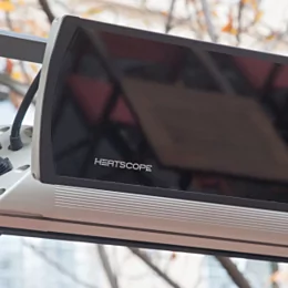 Heatscope Heaters Vision 3200W Radiant Heater wall-mounted in an indoor restaurant, electric infrared hospitality heating.