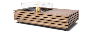 Manhattan 50 Studio - Teak / Natural  / SS / Glass / Angle