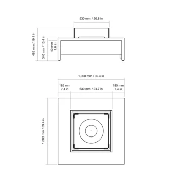 Mojito 40 Fire Table