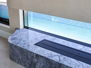 EcoSmart Fire XL1200 bioethanol burner brings modern indoor fireplace design to Project Emerson by Jajo & Co