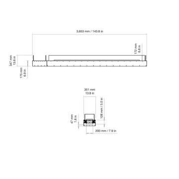 Flex 140BN.BX1 Bench Fireplace