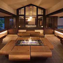 有形文化財「葉山 加地邸」にEcoSmart Fireを導入して頂きました。
巨匠フランク・ロイド・ライトの高弟である遠藤新が1928年に設...