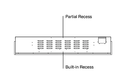 Partial Recess Installation - Motion Electric Fireplaces (GL) 1