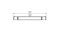 Flex 140DB.BX2 Double Sided - Technical Drawing / Top by EcoSmart Fire