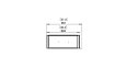 Flex 32LC Left Corner - Technical Drawing / Top by EcoSmart Fire