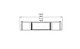 Flex 68DB.BX2 Double Sided - Technical Drawing / Top by EcoSmart Fire