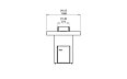 Gin 90 (Bar) Fire Pit - Technical Drawing / Side by EcoSmart Fire