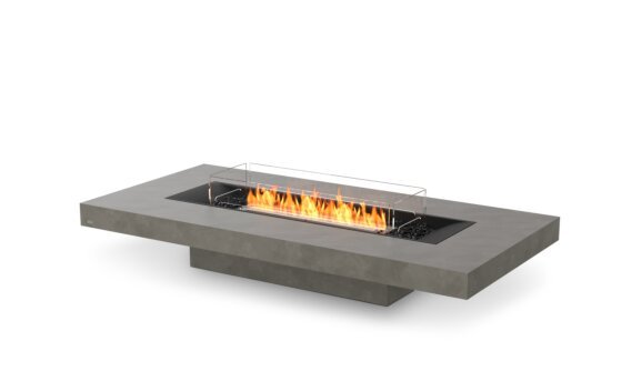 Gin 90 (Low) Fire Pit - Ethanol - Black / Natural / Optional Fire Screen by EcoSmart Fire