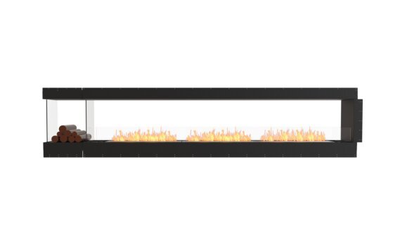 Flex 140PN.BXL Peninsula - Ethanol / Black / Uninstalled view - Logs not included by EcoSmart Fire