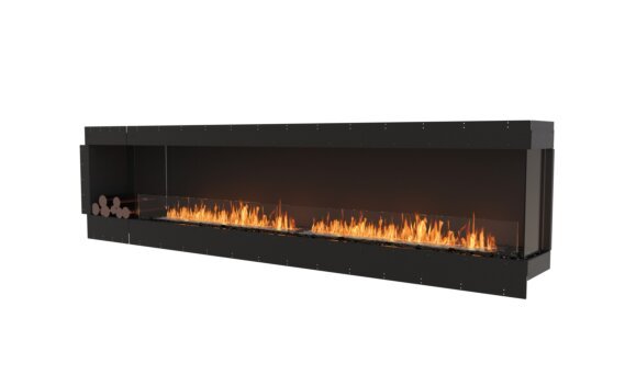 Flex 122RC.BXL Right Corner - Ethanol / Black / Uninstalled view - Logs not included by EcoSmart Fire