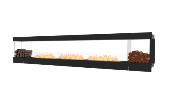 Flex 158PN.BX2 Peninsula - Ethanol / Black / Uninstalled view - Logs not included by EcoSmart Fire