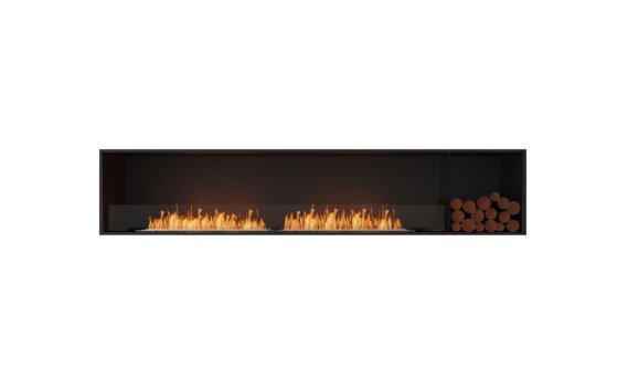 Flex 104SS.BXR Single Sided - Ethanol / Black / Installed view - Logs not included by EcoSmart Fire