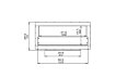 Firebox 1200DB Fireplace Insert - Technical Drawing / Front by EcoSmart Fire