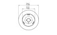 Pod 40 Fire Pit - Technical Drawing / Top by EcoSmart Fire