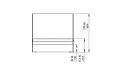 Igloo Designer Fireplace - Technical Drawing / Front by EcoSmart Fire