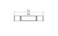 Flex 78PN.BX2 Peninsula - Technical Drawing / Top by EcoSmart Fire