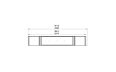 Flex 86LC.BX2 Left Corner - Technical Drawing / Top by EcoSmart Fire