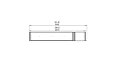 Flex 86PN.BXR Peninsula - Technical Drawing / Top by EcoSmart Fire