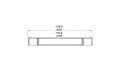 Flex 122RC.BX2 Right Corner - Technical Drawing / Top by EcoSmart Fire