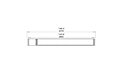 Flex 140DB.BX1 Double Sided - Technical Drawing / Top by EcoSmart Fire