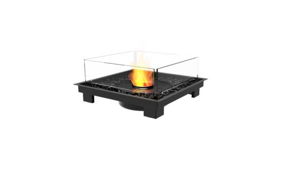 Square 22 Fireplace Insert - Ethanol - Black / Black by EcoSmart Fire