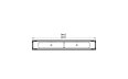 Flex 86BN Bench - Technical Drawing / Top by EcoSmart Fire
