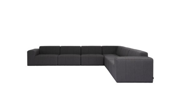 Connect Modular 6 L-Sectional Furniture - Sooty by Blinde Design