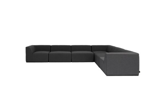 Relax Modular 6 L-Sectional Furniture - Sooty by Blinde Design