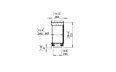 Flex 18 - Technical Drawing / Side by EcoSmart Fire