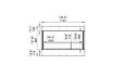 Flex 42 - Technical Drawing / Front by EcoSmart Fire
