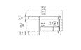 Flex 50SS.BXL Single Sided - Technical Drawing / Front by EcoSmart Fire
