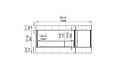 Flex 60 - Technical Drawing / Front by EcoSmart Fire