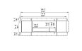 Flex 78PN.BX2 Peninsula - Technical Drawing / Front by EcoSmart Fire