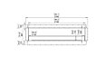 Flex 86SS Single Sided - Technical Drawing / Front by EcoSmart Fire