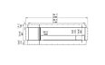 Flex 86SS.BXL Single Sided - Technical Drawing / Front by EcoSmart Fire