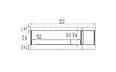 Flex 86PN.BXR Peninsula - Technical Drawing / Front by EcoSmart Fire