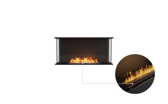 Flex 42 - Ethanol - Black / Black / Installed View by EcoSmart Fire
