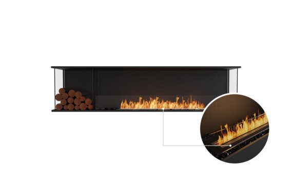 Flex 86 - Ethanol - Black / Black / Installed View by EcoSmart Fire