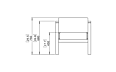Sit A28 Furniture - Technical Drawing / Front by Blinde Design