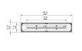 Linear 90 Fireplace Insert - Technical Drawing / Top by EcoSmart Fire