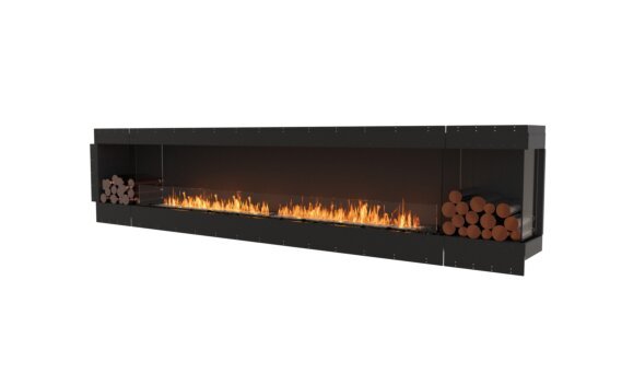 Flex 140RC.BX2 Right Corner - Ethanol / Black / Uninstalled view - Logs not included by EcoSmart Fire
