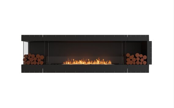 Flex 104LC.BX2 Left Corner - Ethanol / Black / Uninstalled view - Logs not included by EcoSmart Fire