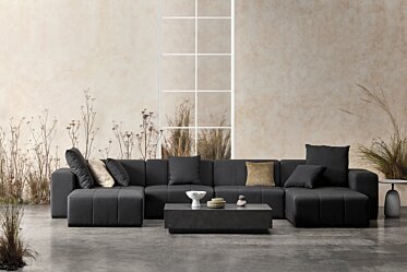 Connect Modular 6 U-Chaise Sectional Furniture - In-Situ Image by Blinde Design